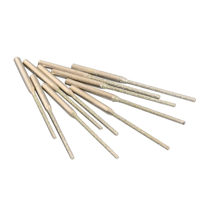 3.175mm Tipped Cylinder Diamond Bur – 10pcs for Gemstone, Stone & Glass