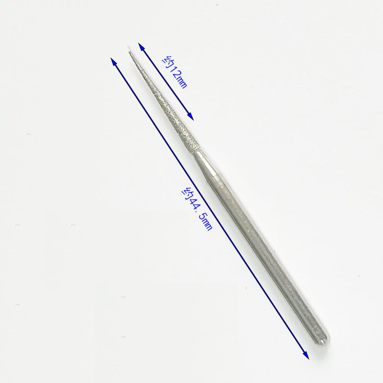 1.0mm Diamond Core Drill Bit Set – 10pcs, 800 Grit, 2.35mm Shank, 45mm Length for Glass, Ceramic & Stone