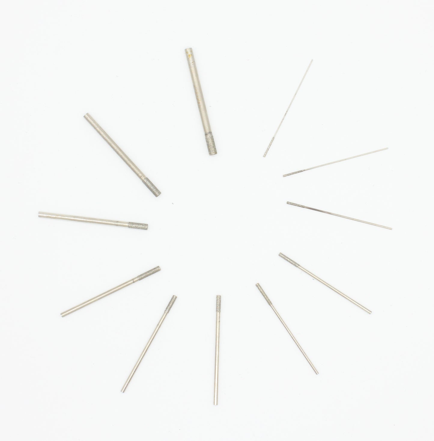 3.0mm 10pcs 160mm Round Cylinder Diamond Drill Bits for Precision Gem, Stone & Glass Drilling