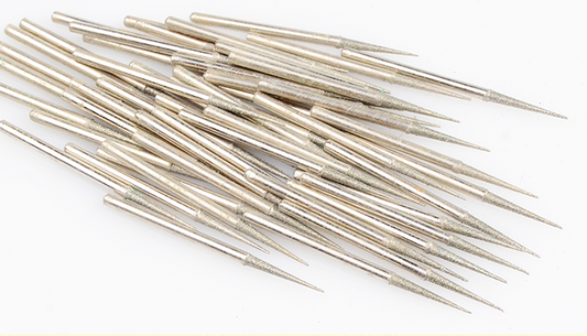 1.2mm 100pcs Diamond Point Drill Bits – Ideal for Gem, Stone & Glass Work