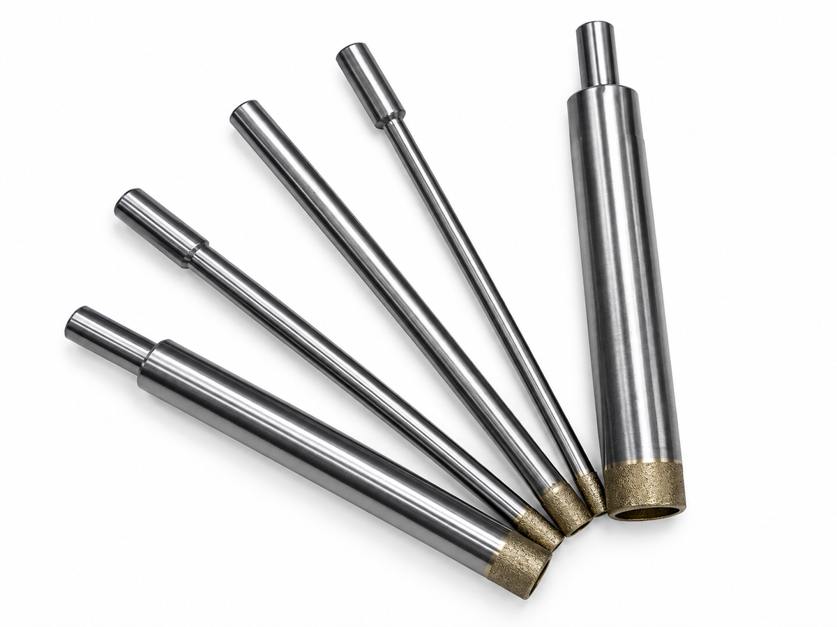 10mm Extra Long Sintered Straight Shank Diamond Drill Bit, 1pc – 110mm Depth 10mm Shank for Jade Glass & Stone