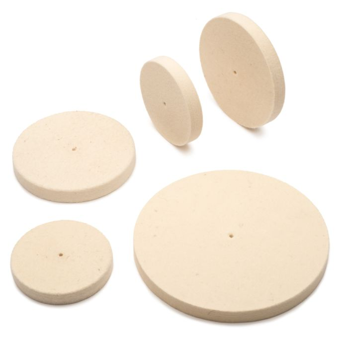 100mmx25mm Diamond Felt Polishing Wheels – Lapidary & Stone Polishing
