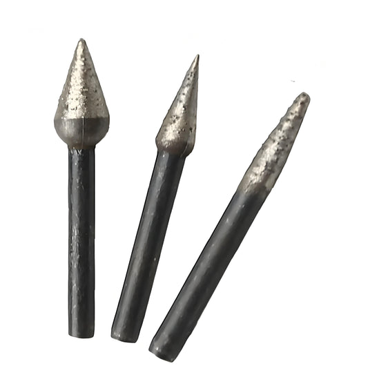 16mm Pointed Sintered Diamond Grinding Bit – 6mm Shank, 5-Piece Set for Stone, Concrete & Masonry Profiling