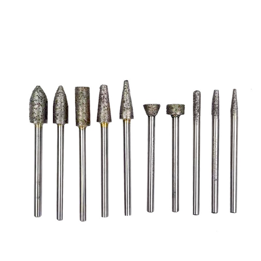 8mm Bullet Shape Sintered Diamond Drill Bit 5pcs – Precision Stone & Glass Carving