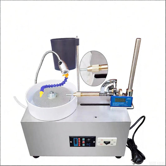 24V 180W Lapidary Faceting Machine with Digital Angle Handpiece – Water-Cooled Gemstone Faceting, Grinding & Polishing Machine