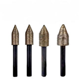 7mm 5pcs Bullet Shape Sintered Diamond Carving Bur