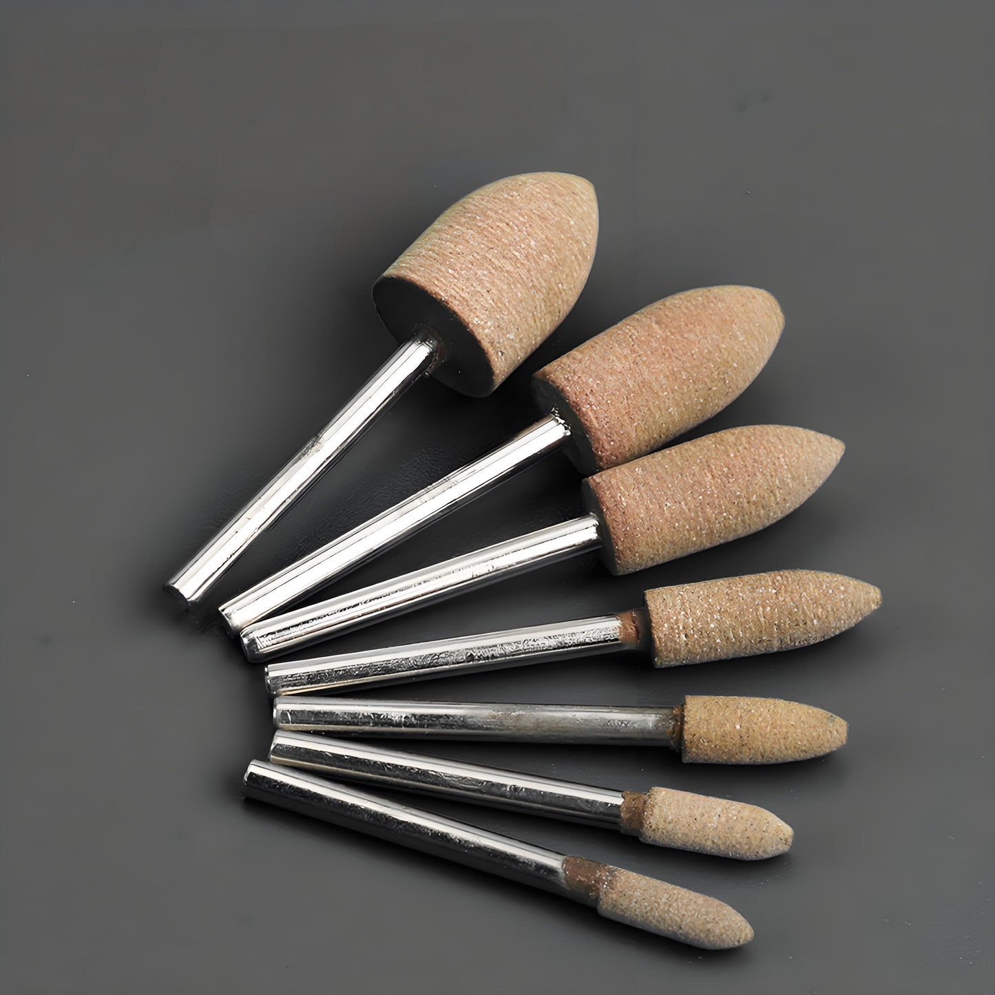 Bullet Shape Cowhide Mounted Drill Bur