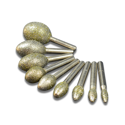 10pcs 8mm Egg Shape Diamond Drill Bit
