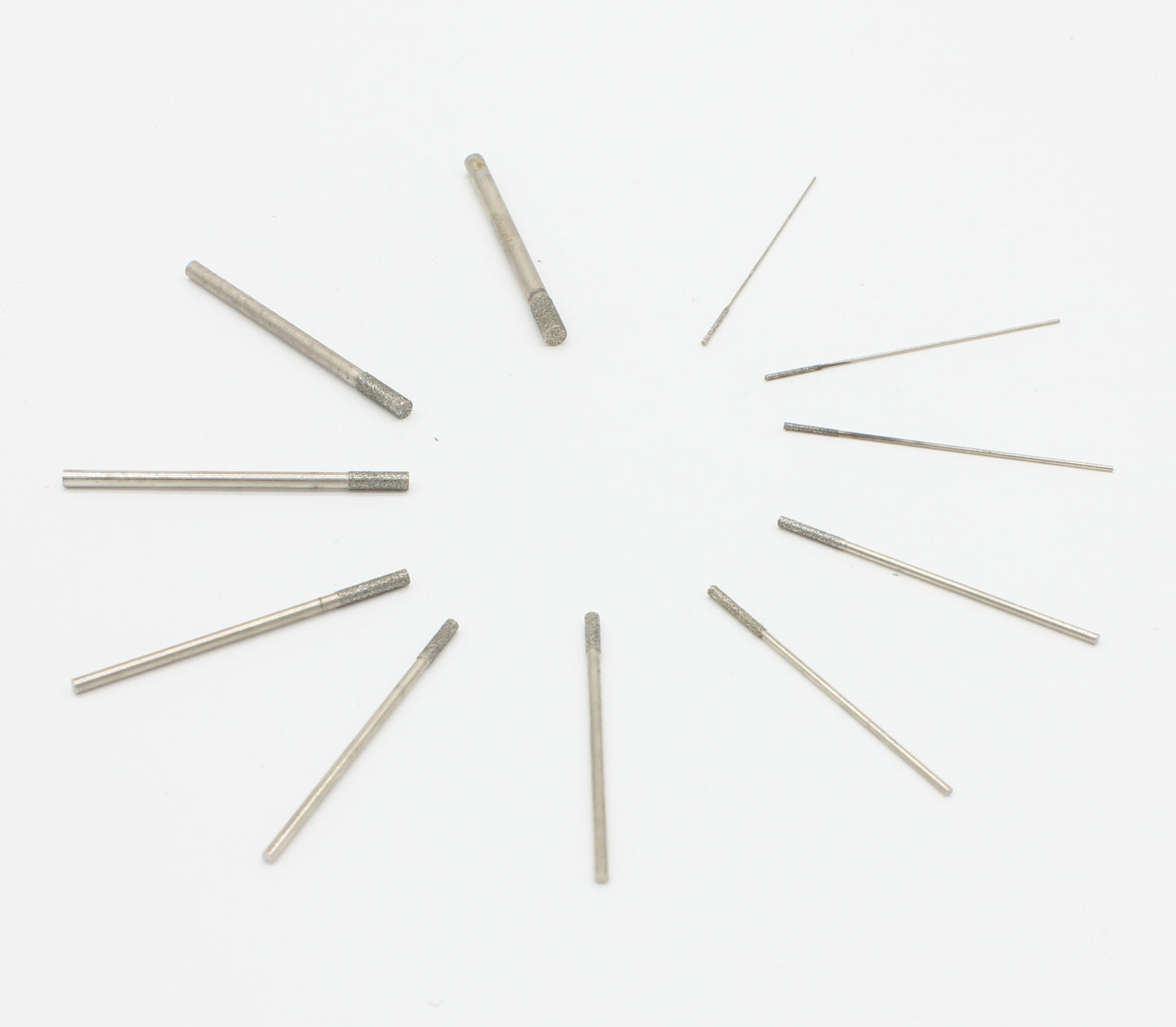 3.0mm 10pcs 160mm Round Cylinder Diamond Drill Bits for Precision Gem, Stone & Glass Drilling