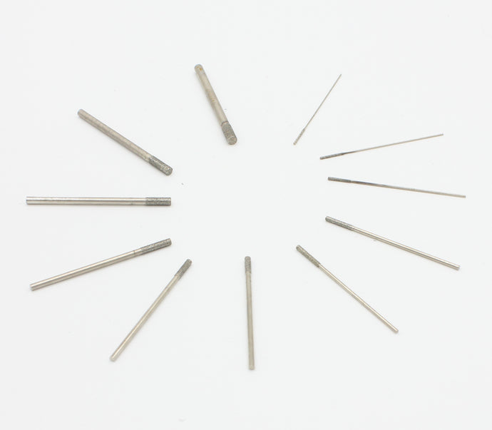 2.8mm 10pcs 160mm Length Round Cylinder Diamond Drill Bits