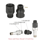 15.7mm Tapered hole Water Swivel Chuck with Adapter for 1/2 Gas Thread Diamond Core Drills
