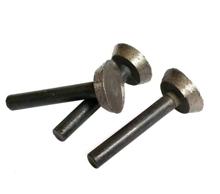 12mm 5pcs Tapered Inverted Cone Sintered Diamond Carving Bur