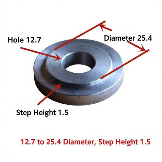 16mm Bore to 32mm Step Arbor Reducer Flange – Precision 3.5mm Adapter for Grinding & Saw Blade Mounting