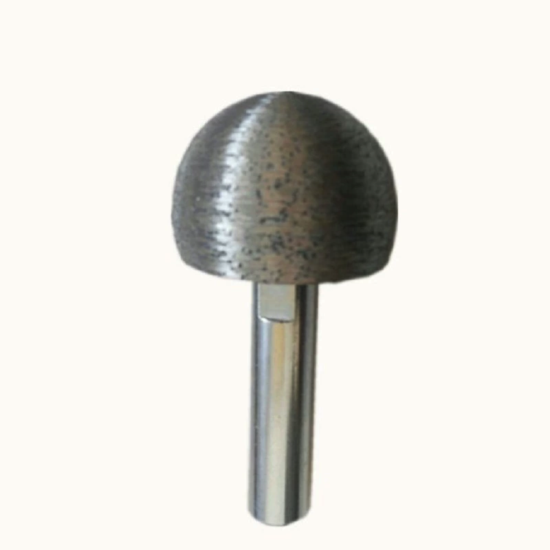 50mm Diameter Mushroom Head Sintered Diamond Drill Bit – M10 Female Thread, 33mm Height, for Deep Cavity Carving in Stone & Glass
