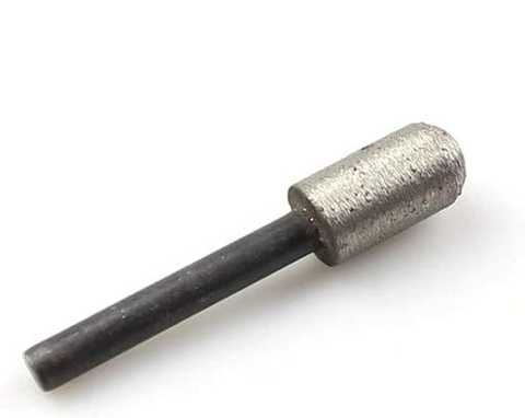 10mm 5pcs Round End Cylinder Sintered Diamond Burs