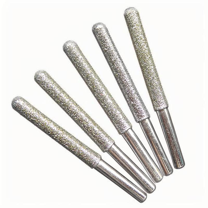 90mm Diamond Area 5pcs 36Grit 40mm Length Round End Cylinder Diamond Drill Bits